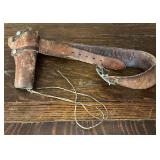 VTG Leather Gun Holster Belt