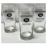 3 Tennessee Squire Glasses
