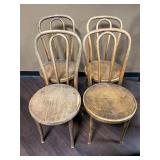 4 Vintage Thonet-style Bentwood Cafe Chair