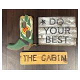 3 Rustic Decor Pieces