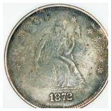 Replica 1872 Seated Liberty Silver Dollar