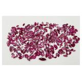 Variety of Sizes of Genuine Marquis Cut Rubies