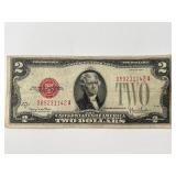 Series 1928-G Red Seal $2 Bill