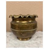 Vintage Solid Brass Jardiniï¿½re or Planter