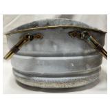Tin Bucket w/ Brass Handles