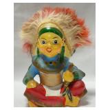 Mid Century Native American Figure w/ Headdress