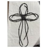 Barbed Wire Cross Wall Decor