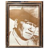 Framed Portrait Print of John Wayne