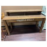 Fripp & Folly Rustic Wooden Bar and Storage Table