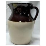 Tall Stoneware Pitcher 2-Tone