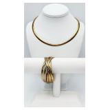 Gold-tone Necklace & Bracelet