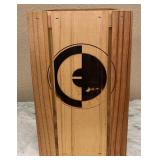 Wooden Crate with Circle Logo