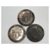 3 Replica 1906 Walking Liberty Silver Coins