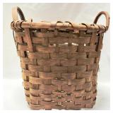 Very Old Handwoven Basket w/ Handles