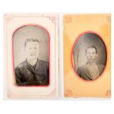 2 ANTQ ï¿½Tin Typeï¿½ Photographs