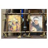 2 Rustic Framed Native American Prints