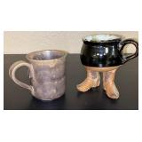 Ceramic Mug w/Cowboy Boots, Gray Ceramic Mug