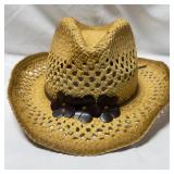 Small Cowboy Hat w/ Flower Trim