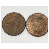 2-1867 2 Cent Coins