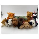 10 Vintage Ty Teenie Beanie Babies
