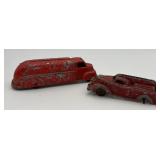 Vintage Red Metal Texaco Truck Tootsie toy