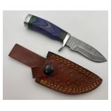 Hand-made Damascus Steel Hunting Knife