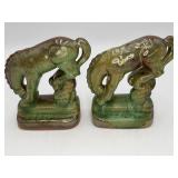 VTG Frankoma Pottery "Bucking Bronco" Bookends