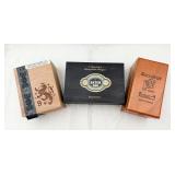 3 Very Nice Wooden Cigar Boxes