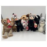 10 Vintage Ty Teenie Beanie Babies