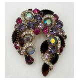 Large Elegant Rhinestone Pin