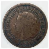1876-H Canada 1 Cent Coin