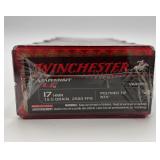5 Boxes of 50 Winchester NTX 17HMR Varmint 15.5 gr
