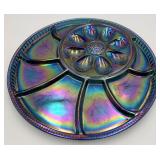 Vtg. Indiana Glass Carnival Glass Deviled Egg Tray