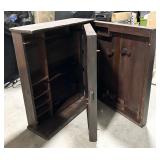 Antique Freestanding Wooden Double-Door Cabinet