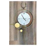 Modern Gold Abstract-style Wall Clock