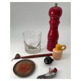 Pflueger Lure, Couroc Glass, Miao Batik Tool, more