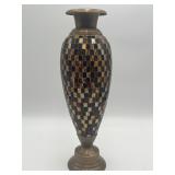 Reflective Mosaic Tile Vase
