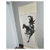 Traditional Chinese Galloping Horse Hanging Scroll