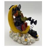 Vtg. Halloween Witch Candle Holder Figurine