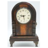 VTG Wooden Mantel Clock Quartz Movement