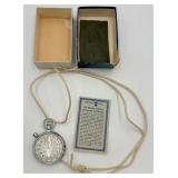 Silver-tone Medalist Doro Pocket Watch