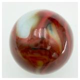 5/8" Oxblood Swirl Marble