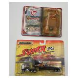 TY Mini Bear & Matchbox Super Rig
