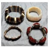 4 Chunky Fashion Bracelets