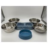 6 Food and Water Bowls