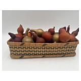 Fall Basket of Gourds