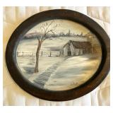 VTG Original Landscape Painting by L. Flint