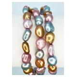 3 Multi Color Freshwater Pearl Bracelets