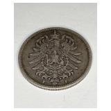 1875 Deutsches Reich 1 Mark Silver Coin