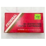 Box of Federal 38 Special Match Center Fire Carts.